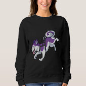 Paarse Husky Hardlopen Trui (Voorkant)