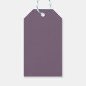 Paarse Huwelijk Bedankt Cadeautags Cadeaulabel (Achterkant)