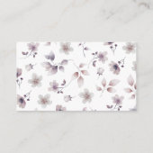 Paarse Huwelijk QR Code Kaart (Achterkant)