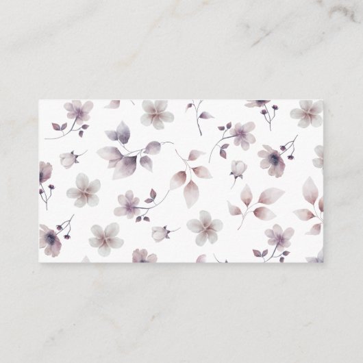 Paarse Huwelijk QR Code Kaart (Achterkant)