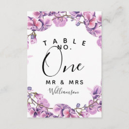 paarse huwelijks Tafel Nummer feest/huwelijk Kaart