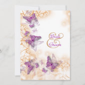 Paarse huwelijks verlovingsjubileum kaart (Voorkant)