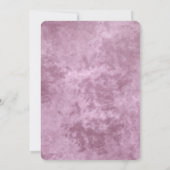  Paarse huwelijksuitnodigingen met dubbele harten Kaart (Achterkant)