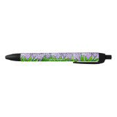 Paarse Hyacinten in een Pot Zwarte Inkt Pen (Bodem)