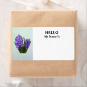 Paarse Hyacinth Duo Etiket (Insitu)