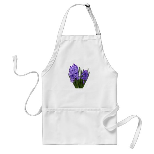 Paarse Hyacinth Duo Standaard Schort (Voorkant)