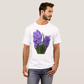Paarse Hyacinth Duo T-shirt (Voorkant volledig)