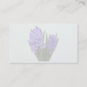 Paarse Hyacinth Duo Visitekaartje (Achterkant)