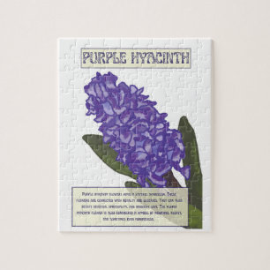 Paarse hyacinth Puzzle Legpuzzel