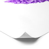 Paarse hyacinth Wreath Happy Norooz nieuwjaar Poster (Hoek)