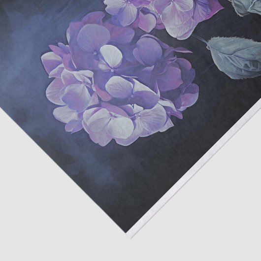 Paarse Hydrangea 1 Decoupage papier (Detail)