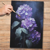 Paarse Hydrangea 1 Decoupage papier