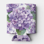 Paarse Hydrangea Aquarel Bloemige Lavendel Bloei Blikjeskoeler (Achterkant)
