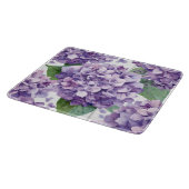 Paarse Hydrangea Aquarel Bloemige Lavendel Bloei  Snijplank (Hoek)