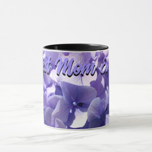 Paarse Hydrangea beste moeder ooit moeder Mok (Midden)