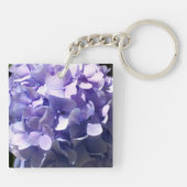 Paarse Hydrangea beste moeder ooit Sleutelhanger (Achterkant)