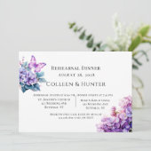 Paarse Hydrangea Bloem Vlinder Proefavondeten Kaart (Staand voorkant)