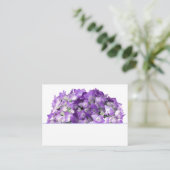 Paarse Hydrangea Bloemen Trouw Plaatskaartjes (Staand voorkant)