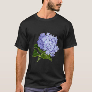 Paarse Hydrangea Bloemen Tuinman T-shirt