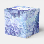 Paarse Hydrangea Bloesem Bedankdoosjes (Achterkant)