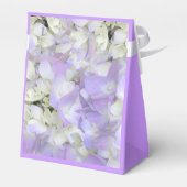 Paarse hydrangea Bridesmaids Dank u wel! Bedankdoosjes (Achterkant)