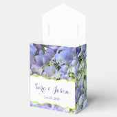 Paarse Hydrangea bruiloft Bedankdoosjes (Geopend)