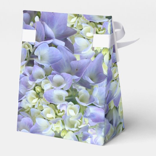 Paarse Hydrangea bruiloft Bedankdoosjes (Achterkant)