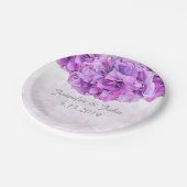 Paarse Hydrangea Bruiloft Collectie Papier Bord (Gekanteld)