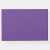 Paarse Hydrangea bruiloft Gastenboek (Achterkant)