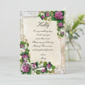 Paarse hydrangea en aas gemaakt van edelmoedige Ka Kaart (Staand voorkant)