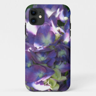 Paarse Hydrangea Flowers iPhone 11 Hoesje