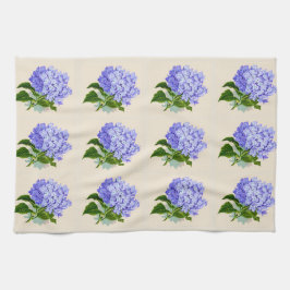 Paarse Hydrangea Flowers  Patroon Theedoek