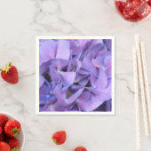 Paarse Hydrangea Flowers Servetten (Insitu)