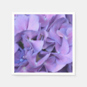Paarse Hydrangea Flowers Servetten (Voorkant)