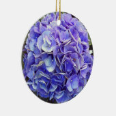 Paarse Hydrangea Keramisch Ornament (Rechts)
