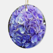 Paarse Hydrangea Keramisch Ornament (Links)