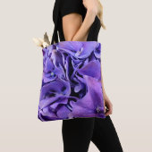 Paarse Hydrangea Klassieke Canvas tas (Dichtbij)