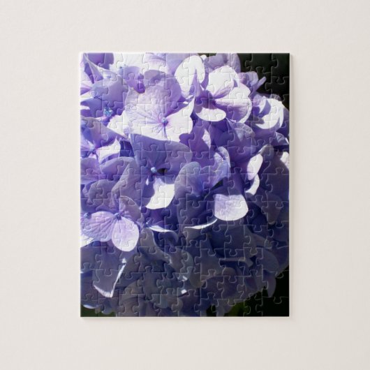 Paarse Hydrangea Legpuzzel (Verticaal)