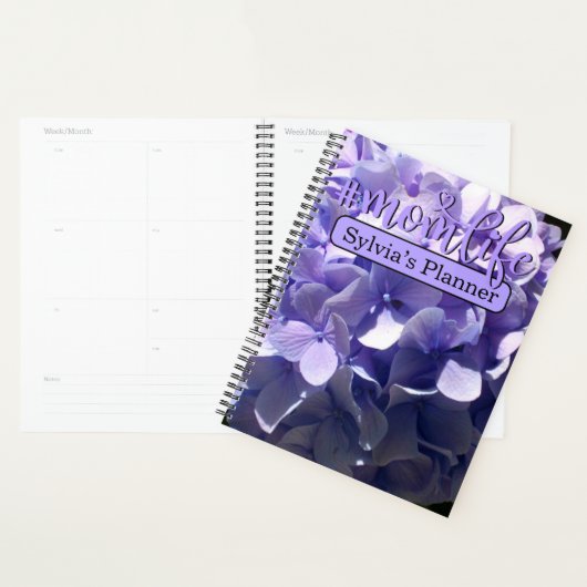 Paarse Hydrangea #momlife Planner (Display)