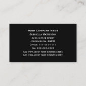 Paarse hydrangea-monogram Visitekaartjes (Achterkant)