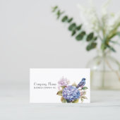 Paarse Hydrangea Opvallen met Charm Visitekaartje (Staand voorkant)