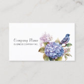 Paarse Hydrangea Opvallen met Charm Visitekaartje (Voorkant)