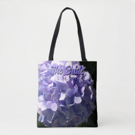 Paarse Hydrangea paarse bloemen voor de Bruid Tote Bag