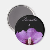 Paarse hydrangea Personal Wedding Magneet (Voorkant / Achterkant)