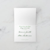 Paarse Hydrangea Save the Date Kaart (Binnen)