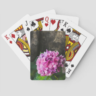 Paarse Hydrangea-speelkaarten Pokerkaarten