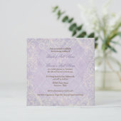 Paarse hydrangea Swirl - Bridal Shower Invitation Kaart (Staand voorkant)