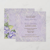 Paarse Hydrangea Swirl - Floral Vrijgezellenfeest Kaart (Voorkant / Achterkant)