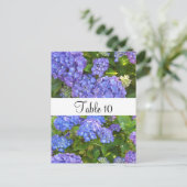 Paarse Hydrangea Tafelkaart voor speciale gelegenh Briefkaart (Staand voorkant)