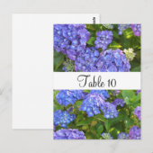 Paarse Hydrangea Tafelkaart voor speciale gelegenh Briefkaart (Voorkant / Achterkant)